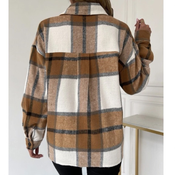 Plaid button down jacket - Picture 2 of 6